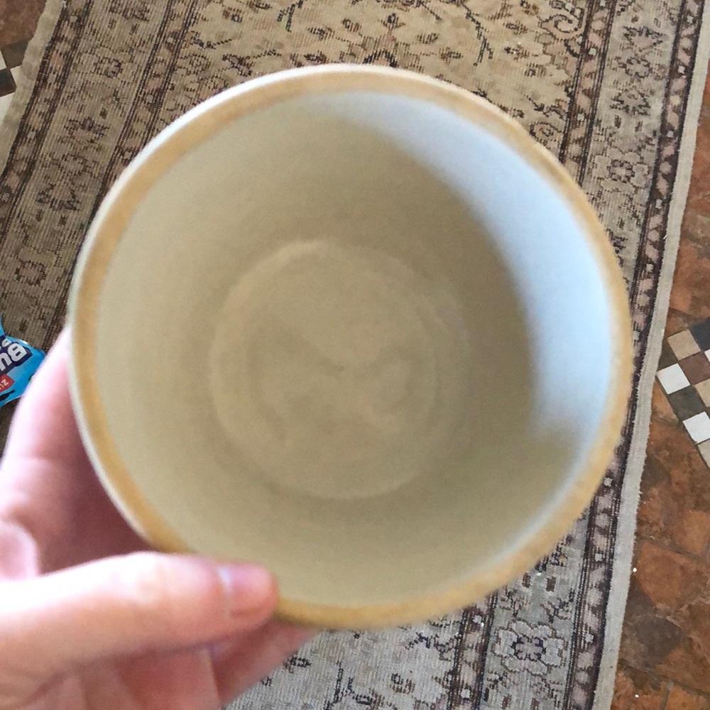 Cream Mini Crock bowl